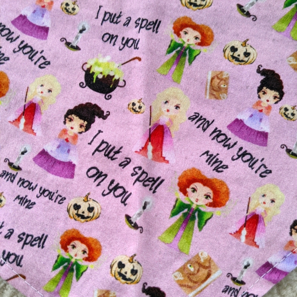 Hocus Pocus Reversible Tie On Pet Bandana